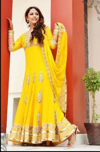 New Collection Yellow Anarkali Suit For Women by Sneha Boutique