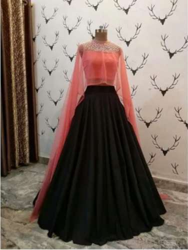  Banglori Silk Tapeta Satin Lehenga with koti