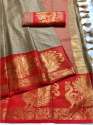Brahmputra  Pure Mercerised Cotton Silk saree  thumb 4