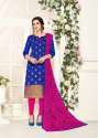 multi color Banarasi designer Suit Material thumb 3