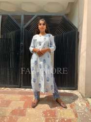 Ladies Rayon Kurti With Palazzo