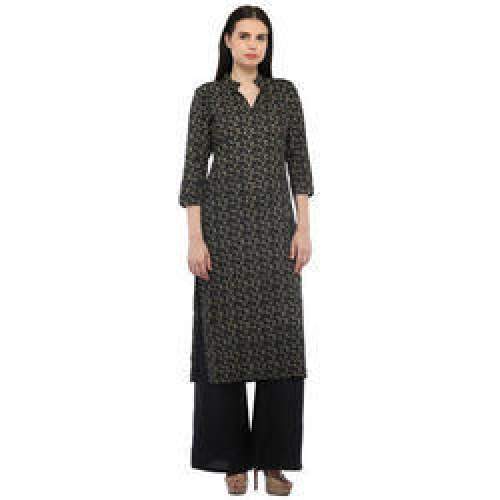 Cotton Kurti With Solid Palazzo by D S S Cottinfab Ltd