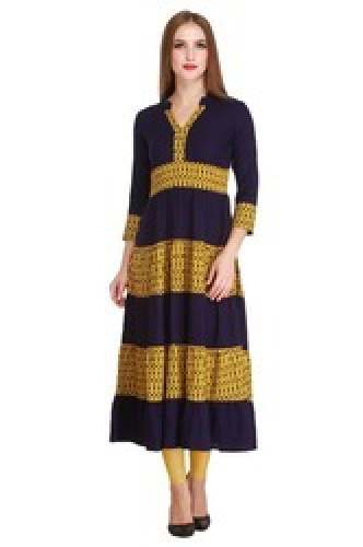 ladies Long Printed Kurti