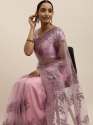 Designer Net Embroidered Saree-1456