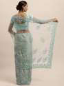 Designer Net Embroidered Saree-1456 thumb 11