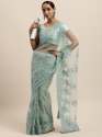 Designer Net Embroidered Saree-1456 thumb 8