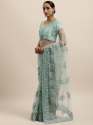 Designer Net Embroidered Saree-1456 thumb 9