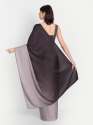 Fancy Stylish To Dark Ombre Satin Saree thumb 3