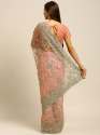 Heavy Net Saree with Blouse pcs - 1061 thumb 13