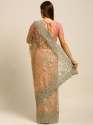 Heavy Net Saree with Blouse pcs - 1061 thumb 7