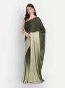Light To Dark Ombre Satin Saree  thumb 1