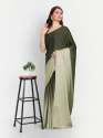 Light To Dark Ombre Satin Saree  thumb 2