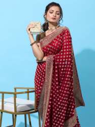 Single Zari Embroidered with diamond work 1853