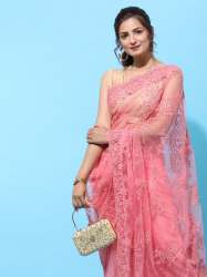 Thread Work with Hand Work WITH TOUCH UP ZARI 1002