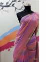 New Collection Purple Plain Cotton Saree For Women thumb 1