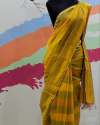 New Collection Yellow Cotton Saree For Ladies thumb 1