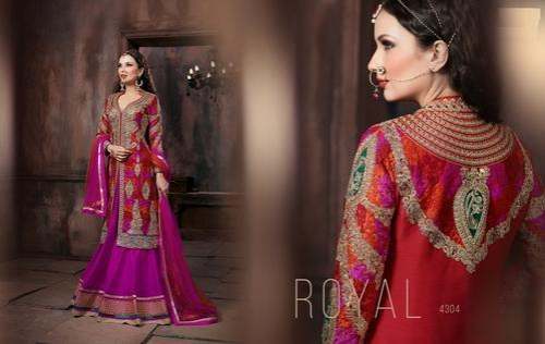 Lehenga Style Straight Suit