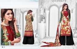 Palazzo Style Printed Straight Suits