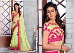Poly Georgette Designer Sarees
