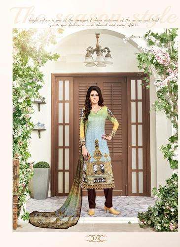 Yellow Printed Cotton Suits
