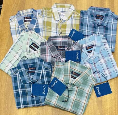 Pure Cotton Men Check Shirts by S L Textiles