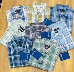 Pure Cotton Men Check Shirts