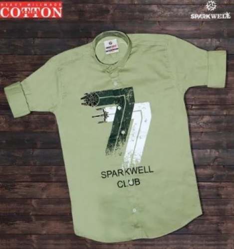 Pista Green Fancy Shirt by Mountwell retail india llp