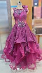 Reception Wear Pink Designer Gown for Bride