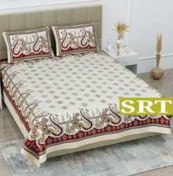King Size Jaipuri Bedsheet 90X108 