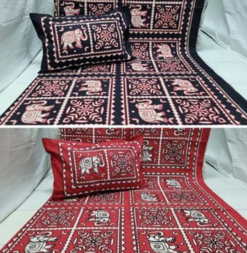 Kutchi Cotton Bed Sheet 90*108 by Hetvi Textile
