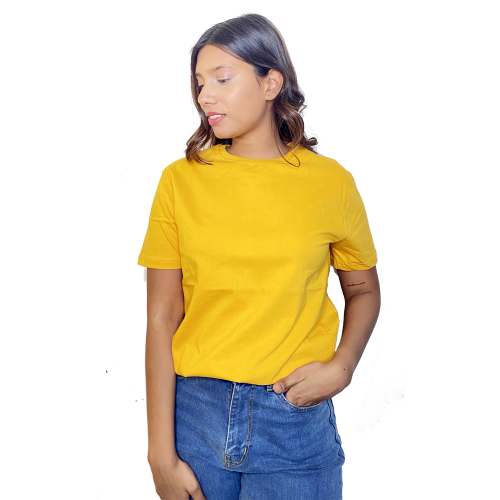 Yellow Cotton T-Shirt Buy Psy Brand by BuyPsy