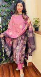 cotton kurti pant duppatta set