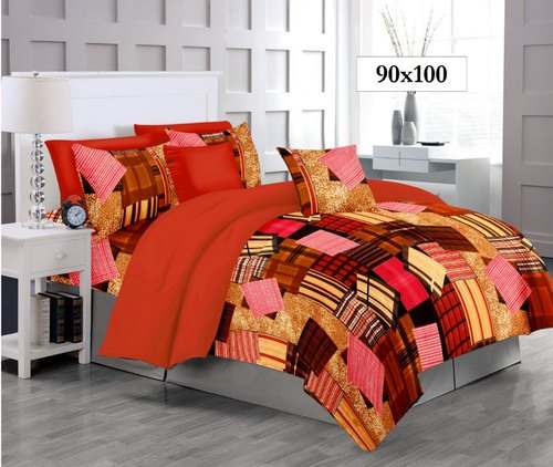 90*100 Cotton Satin Bed Sheet by Rathi Textile Mills