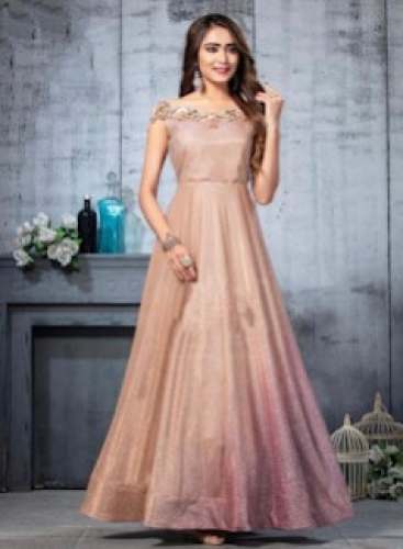 New Collection Peach Gown For Women by Bhutra Emporium