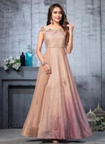 New Collection Peach Gown For Women