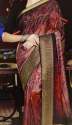 Party wear Badami Color Printed Saree