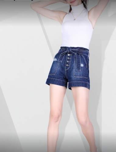 Fancy Denim Girls Shorts  by Blue Denim