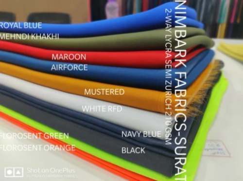 2 Way Lycra Semi Zurich Fabric