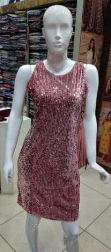 Party Wear Sequence One Piece Dress by Simran Store