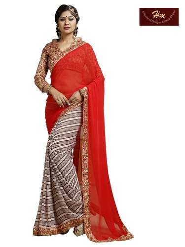 Exclusive Printed Sarees by H M Bridal Lehenga