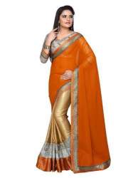 Orange Georgette Sarees