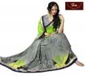 Printed Sarees With Fancy Blouse thumb 1