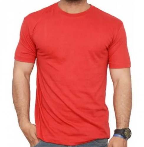 New Collection Mens Plain Red T Shirt by Byc india