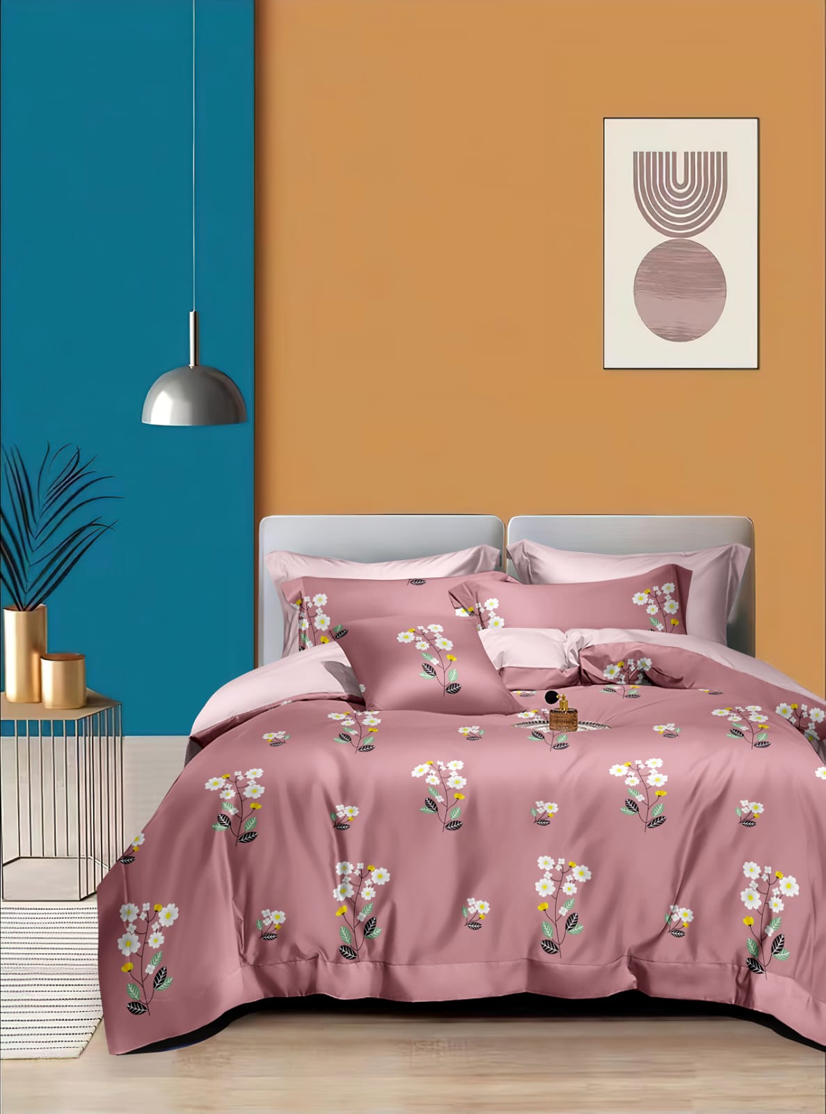 Floral Printed comforter set    by Rishaan Bedding