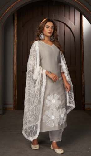 Fancy Kurti Pant Set With Embroidery Work Duppatta