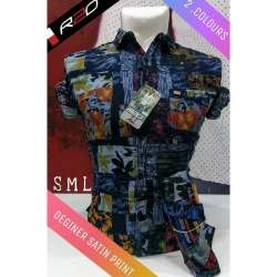 R2O Printed Cotton Shirt