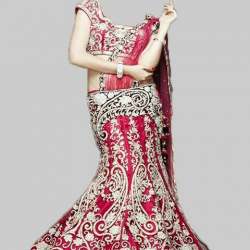 Designer Dabka Work Lehenga