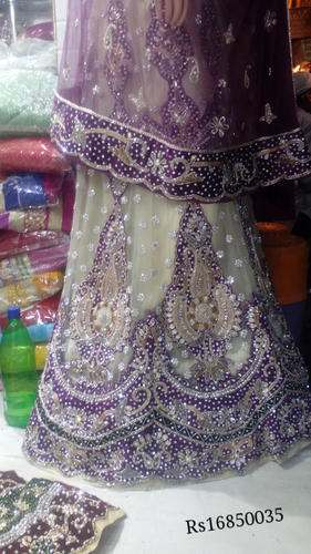 Designer Jarkan Work Lehenga by Tarana Fashion