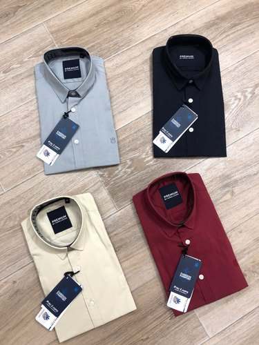 Marc Lanzer Casual Plain Shirt by Abhii Apparels