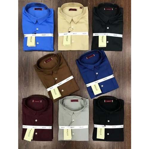 Marc Lanzer 	Collar Neck Cotton Shirt by Abhii Apparels